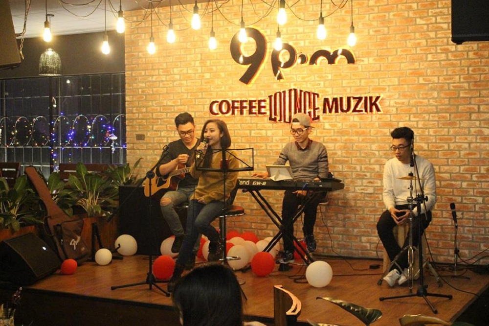 Cafe ca nhạc Hà Nội 9 P.M Coffee Lounge Music