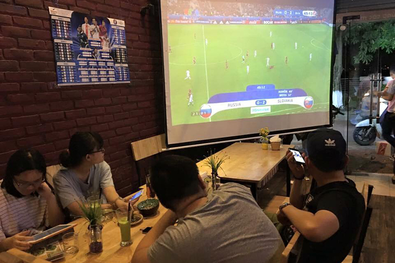 Quán cafe xem bóng đá Hà Nội 4