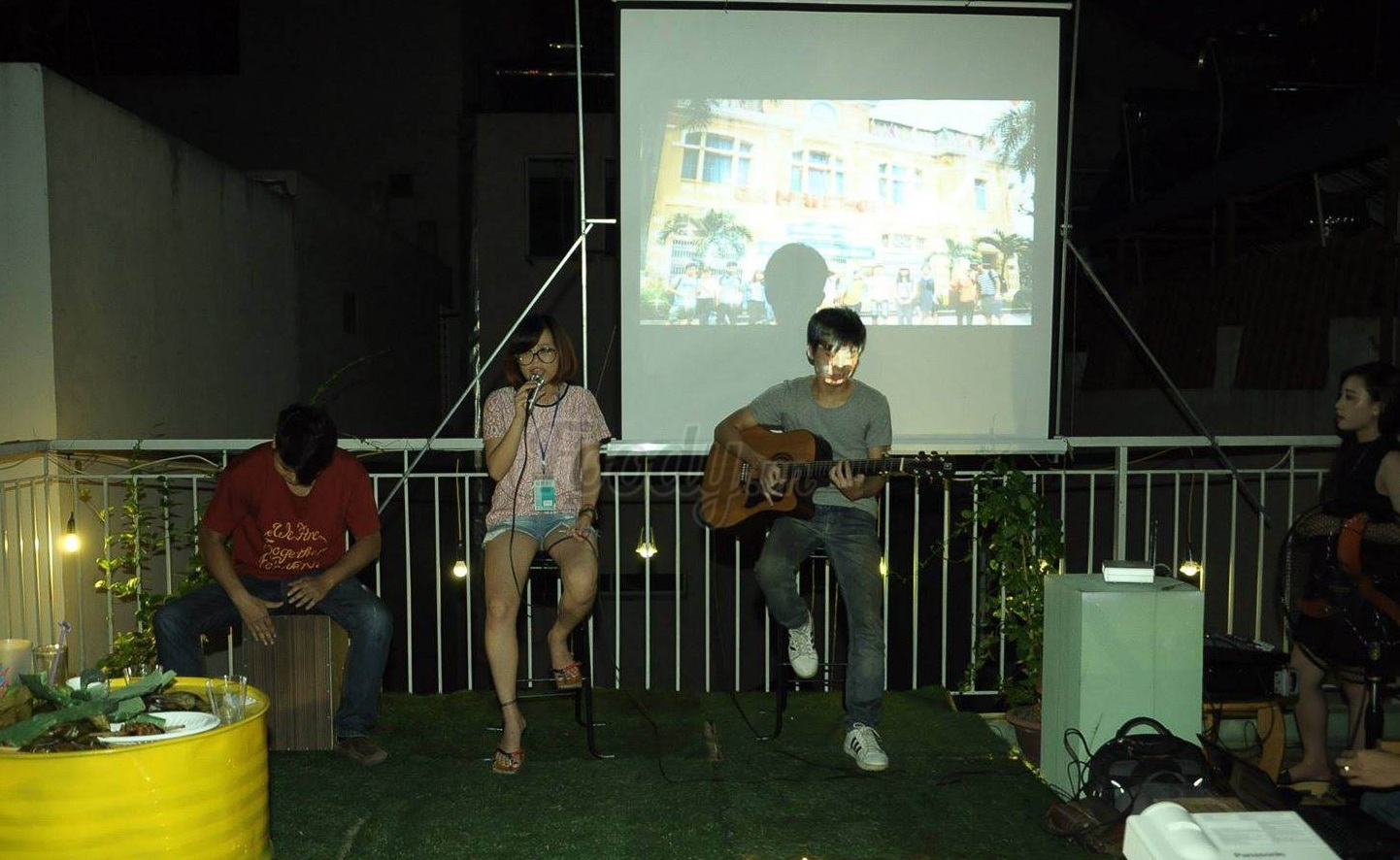 Quán cafe tổ chức sự kiện Hà Nội Roofboom Cafe