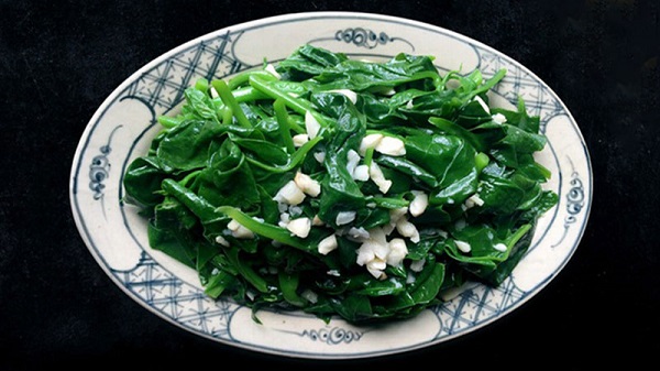 Mồng Tơi Xào Tỏi