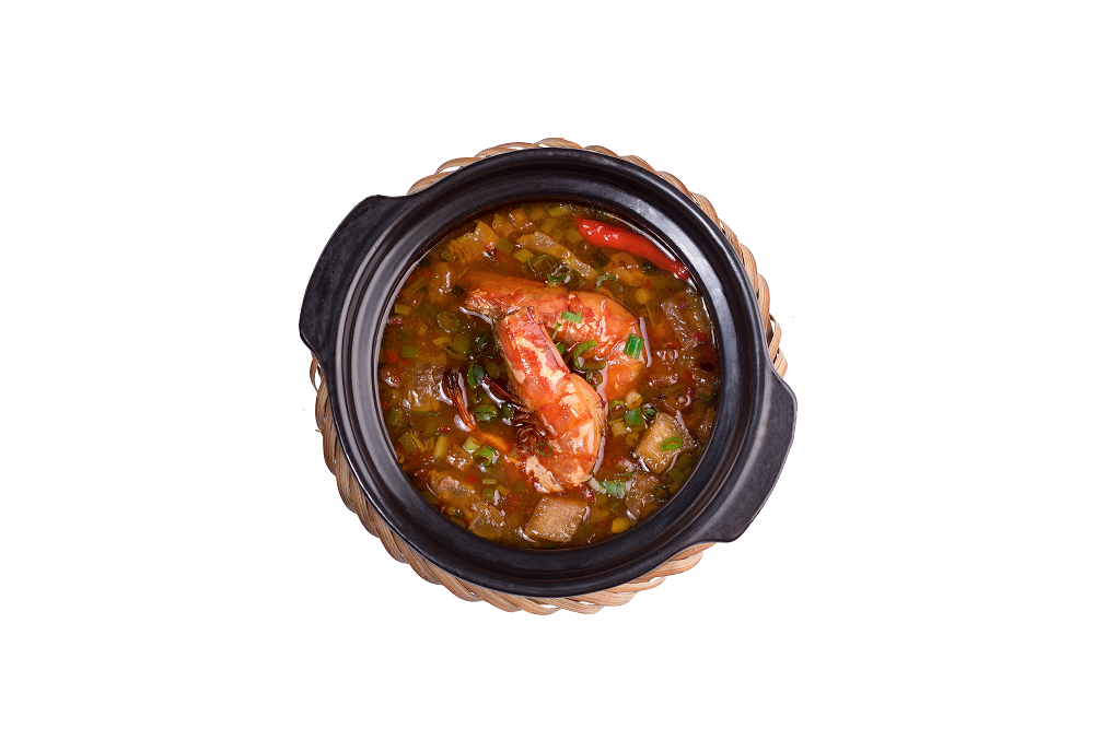 Cơm tôm rim thịt ba chỉ kho quẹt