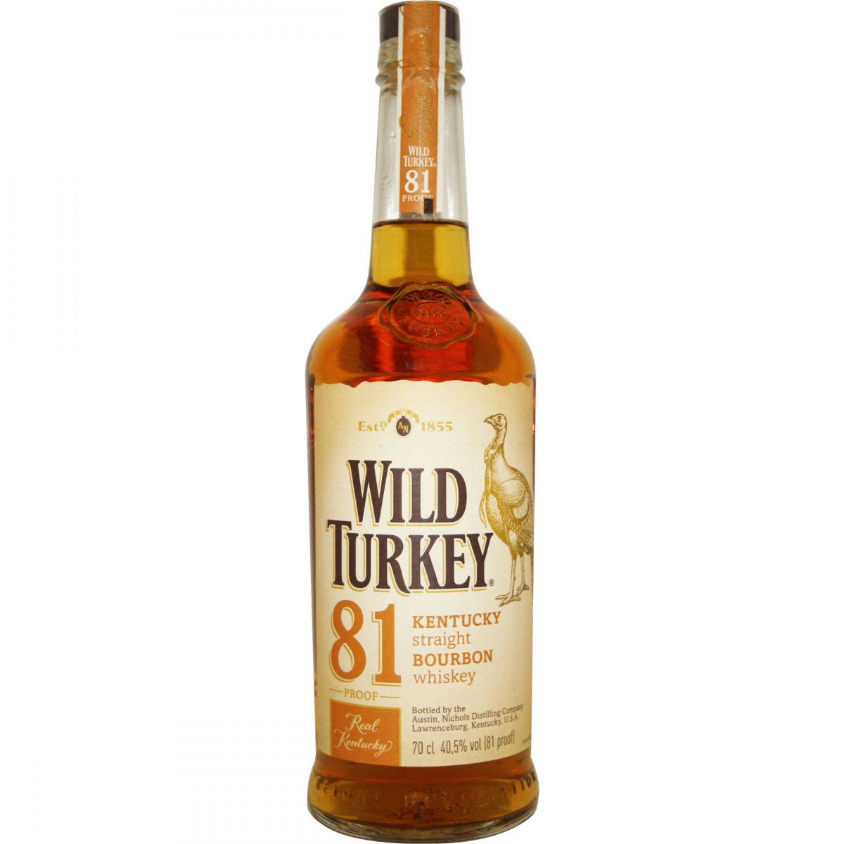 wild turkey 81 proofs bourbon