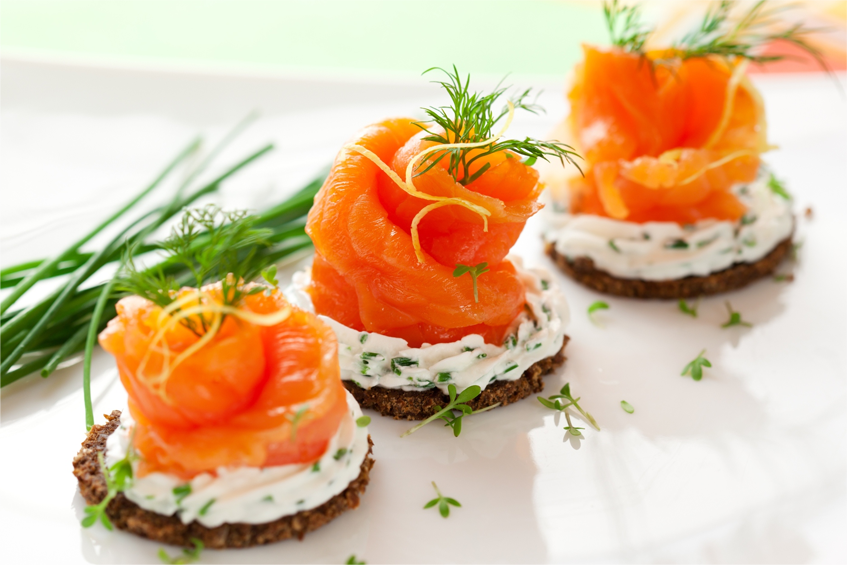 Cá hồi Canape