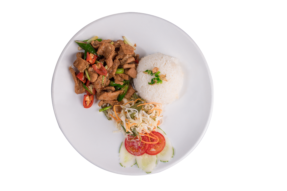 Cơm diềm thăn rang mặn