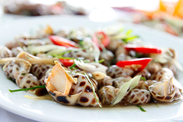 Ốc hương hấp xả