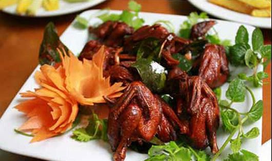 Chim câu nướng lá chanh