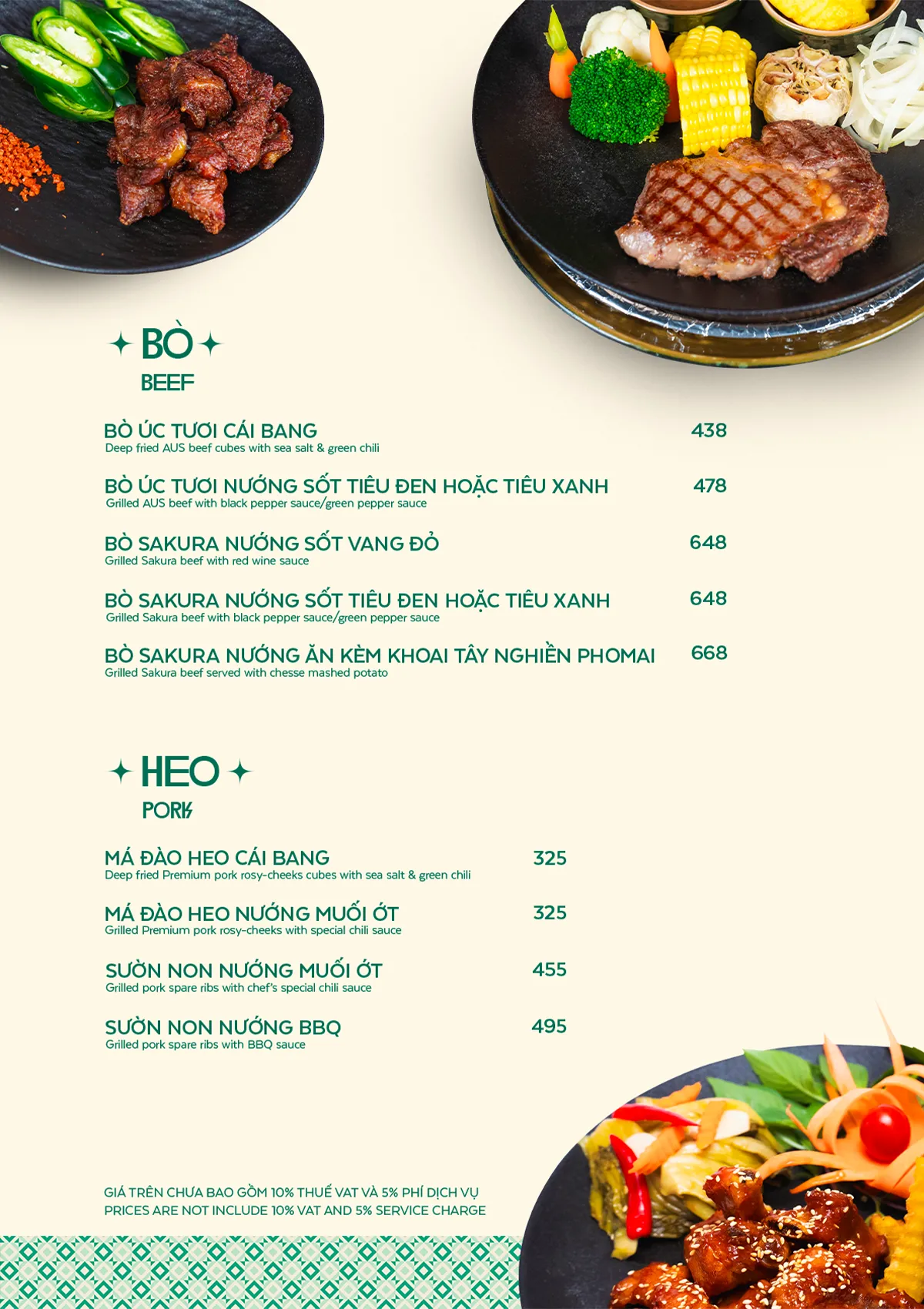 Menu trang 13
