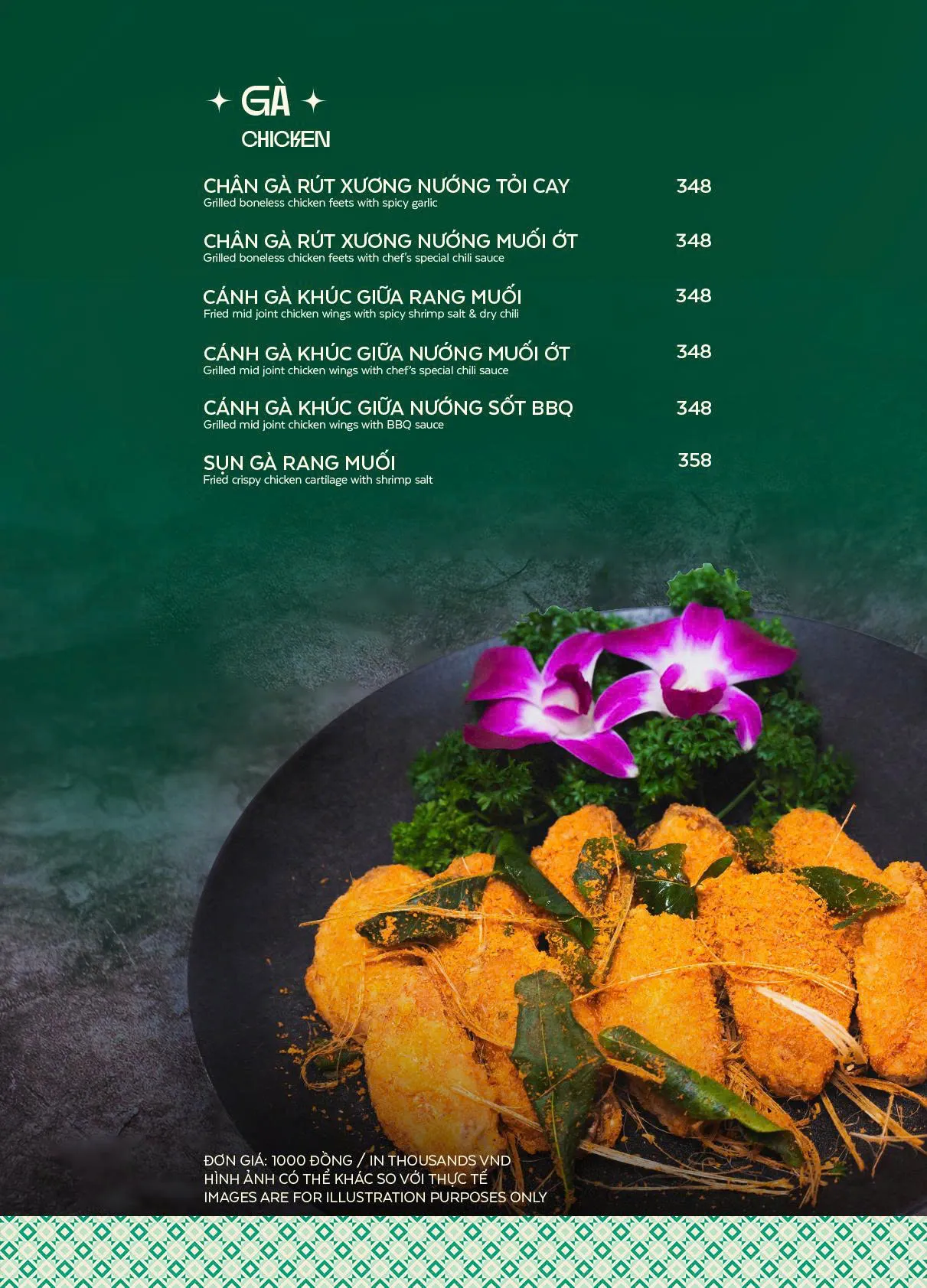 Menu trang 15